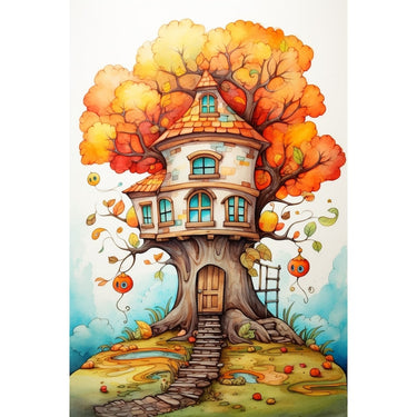 Autumn Tree painting